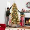 Best Choice Products Pre-Lit Artificial Flocked Slim Aspen Noble Fir Christmas Tree w/ Branch Tips, LED Lights